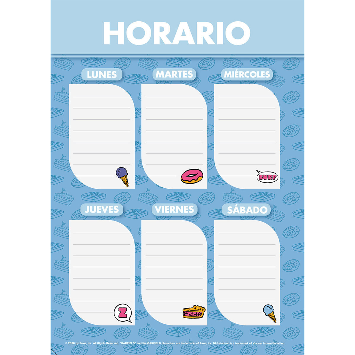 Cuaderno Argollado Pasta Dura  Garfield Best Buds img #5