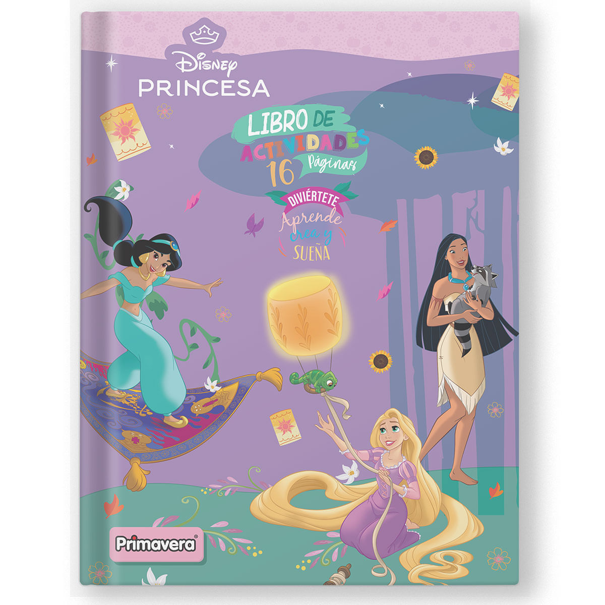 Libro de Actividades Princesas 16 pags. - Jazmín, Pocahontas y Rapunzel img #1