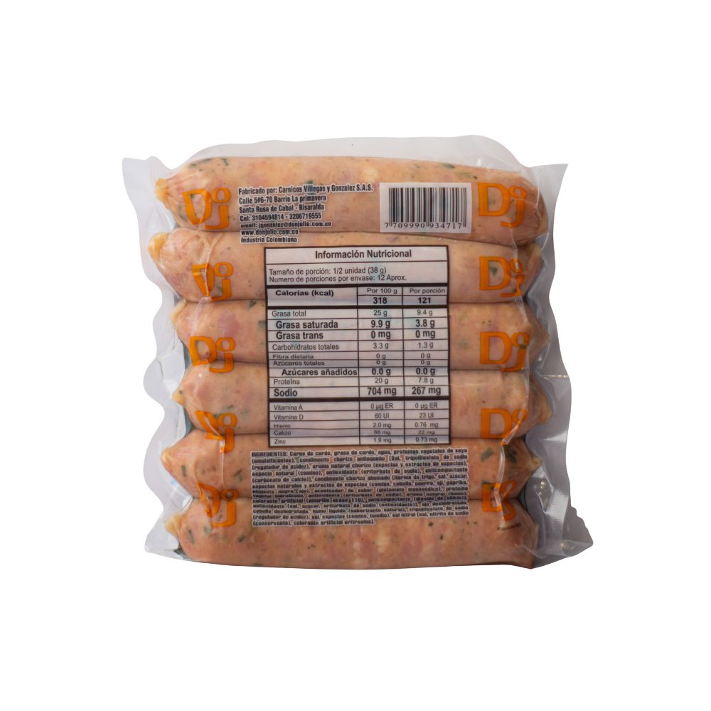 Chorizo DJ santarrosano premium (450  gr) img #2