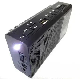 Radio (fox) Portátil De Bolsillo, Recargable, Sintoniza Am/fm/sw/usb/mp3, Salida Para Audífonos, Linterna img #2