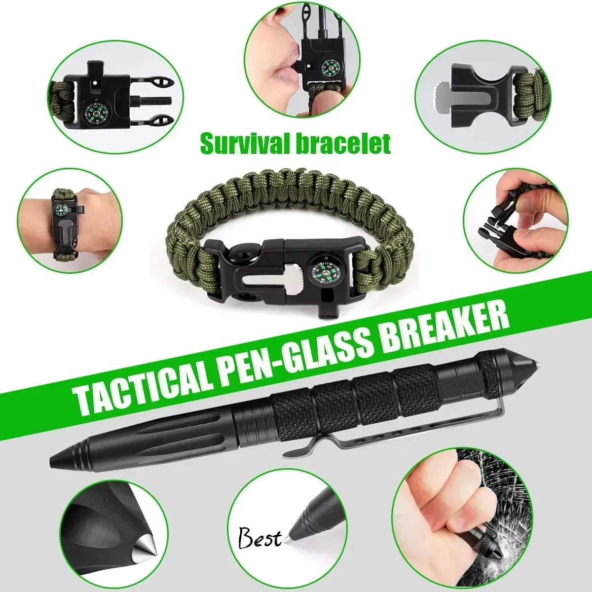 Kit De Supervivencia 12 En 1, Herramienta De Campamento De Emergencia Al Aire Libre. img #6