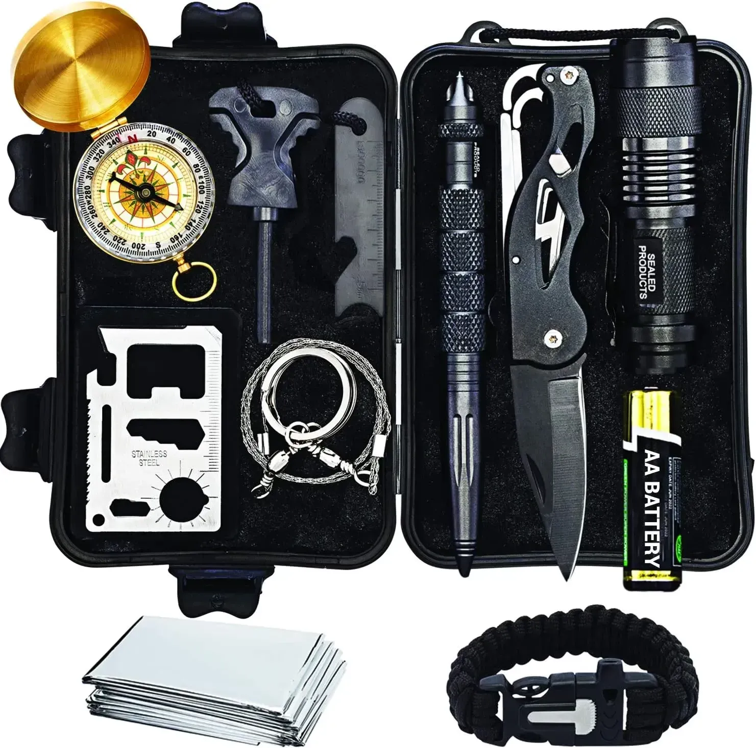Kit De Supervivencia 12 En 1, Herramienta De Campamento De Emergencia Al Aire Libre. img #2