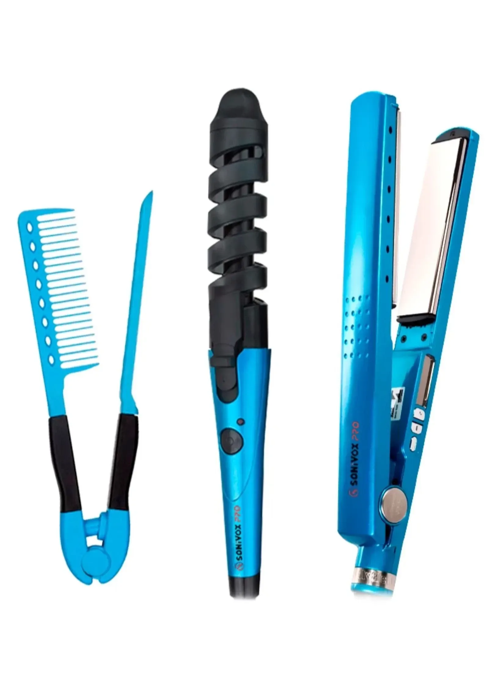 Combo Nano Titanium Plancha, Peine Y Rizador img #2