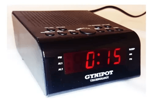 Radio Reloj Despertador Con Am/Fm, Alarma, Corriente Directa img #2