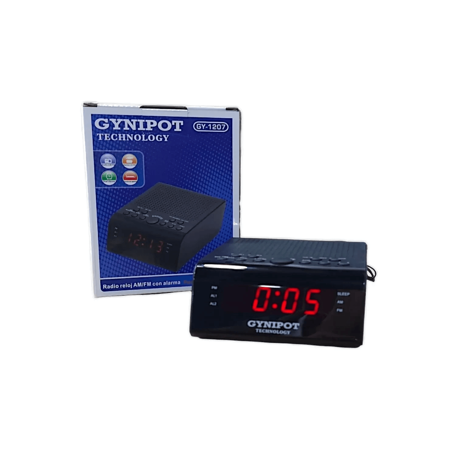 Radio Reloj Despertador Con Am/Fm, Alarma, Corriente Directa img #1