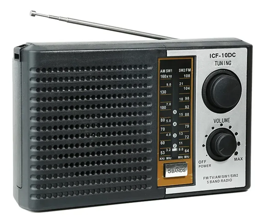 Radio Portátil 4 Bandas AM FM SW1 SW2 a Recargable. img #2