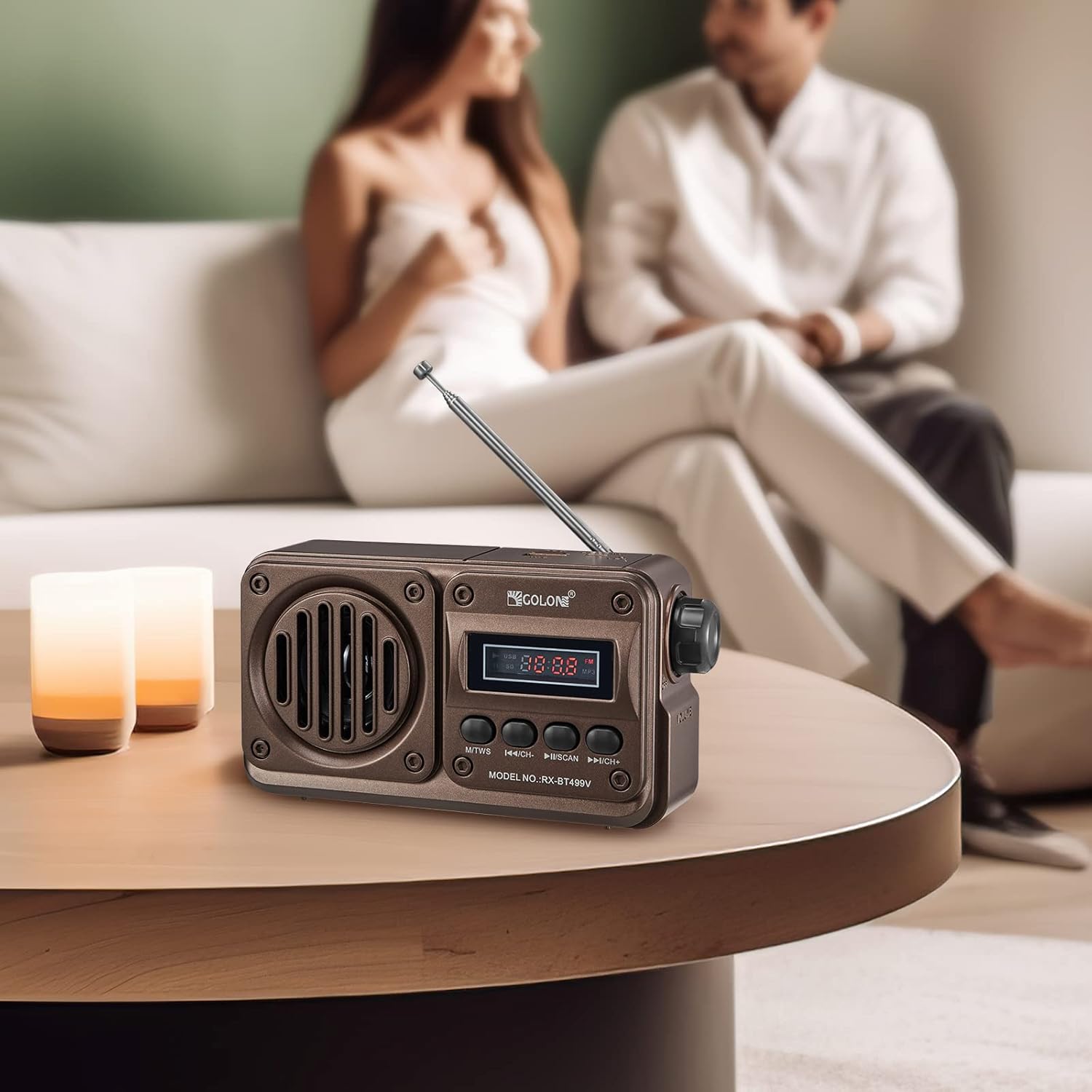 Radio (colon) Digital, Sintoniza Am/fm/bluetooth, Batería Incorporada, Sonido De Alta Calidad img #3