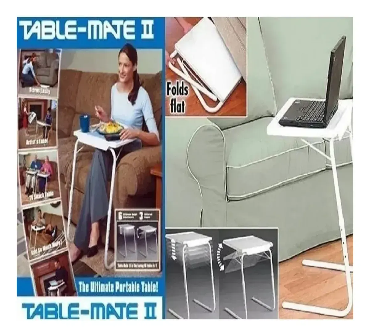 Mesa Table Mate II Ajustable Multiusos Portátil Plegable img #4
