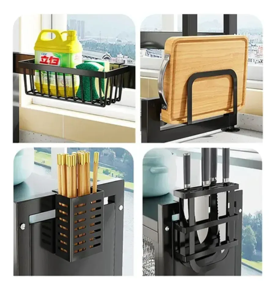Escurridor Platos Cocina Fregadero Con Gabinete Multifuncion img #5