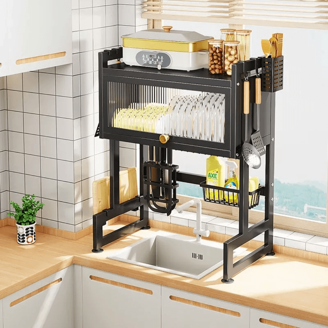 Escurridor Platos Cocina Fregadero Con Gabinete Multifuncion img #2