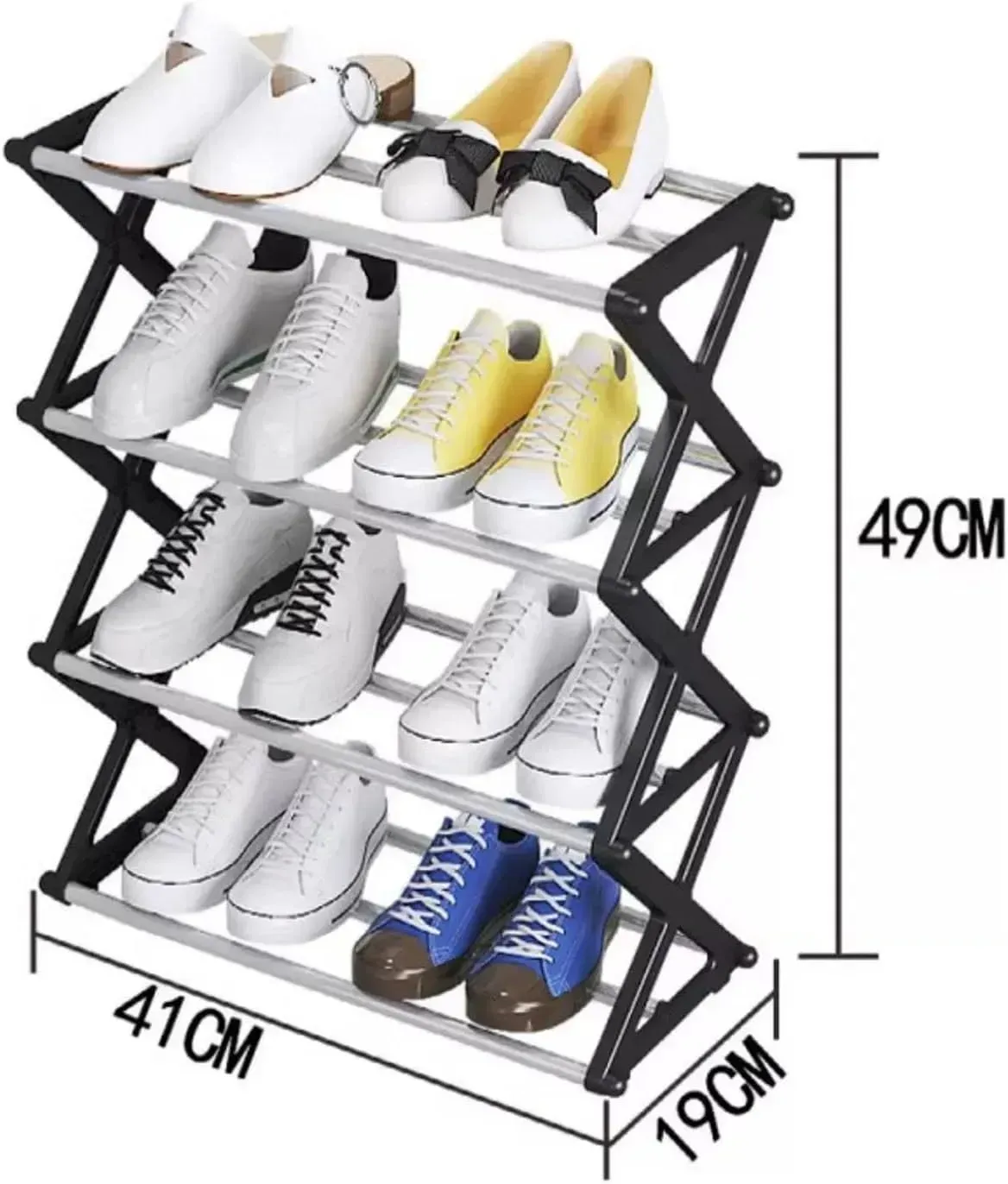 Organizador De Zapatos Para Hogar Armable Práctico 4 Niveles img #2