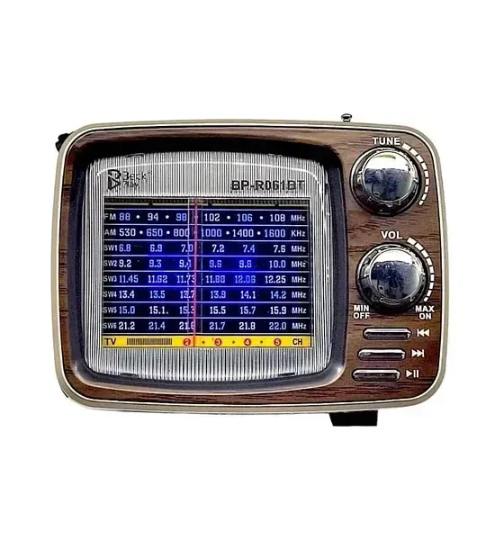 Radio Retro Carga Celulares, Bluetooth, Usb,sd, Aux, Am, Fm, Sw img #1