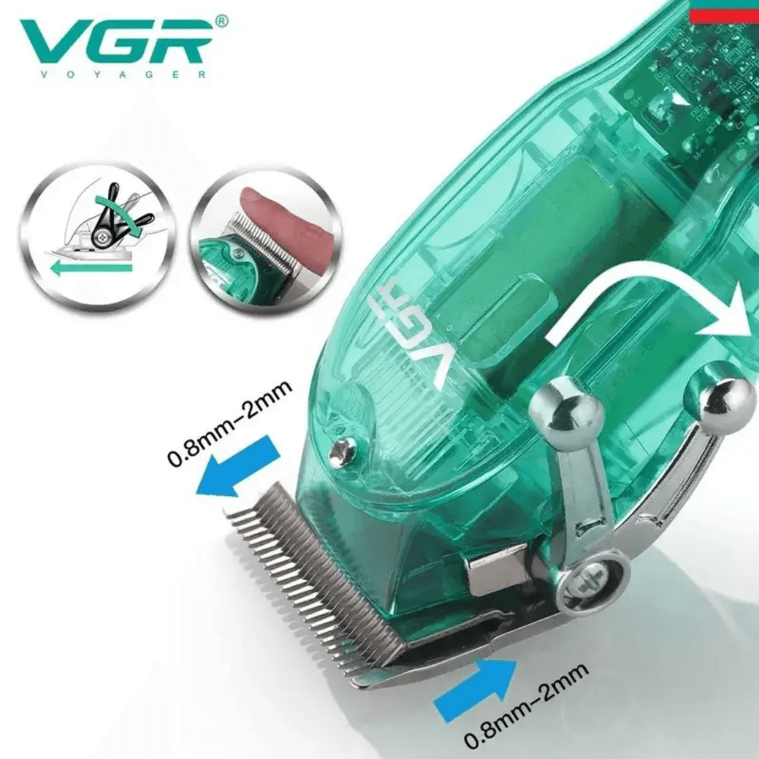 Máquina cortadora de Cabello, Barba, Corporal, Piernas, Axilas. Recargable VGR V-660 Original - Green img #5