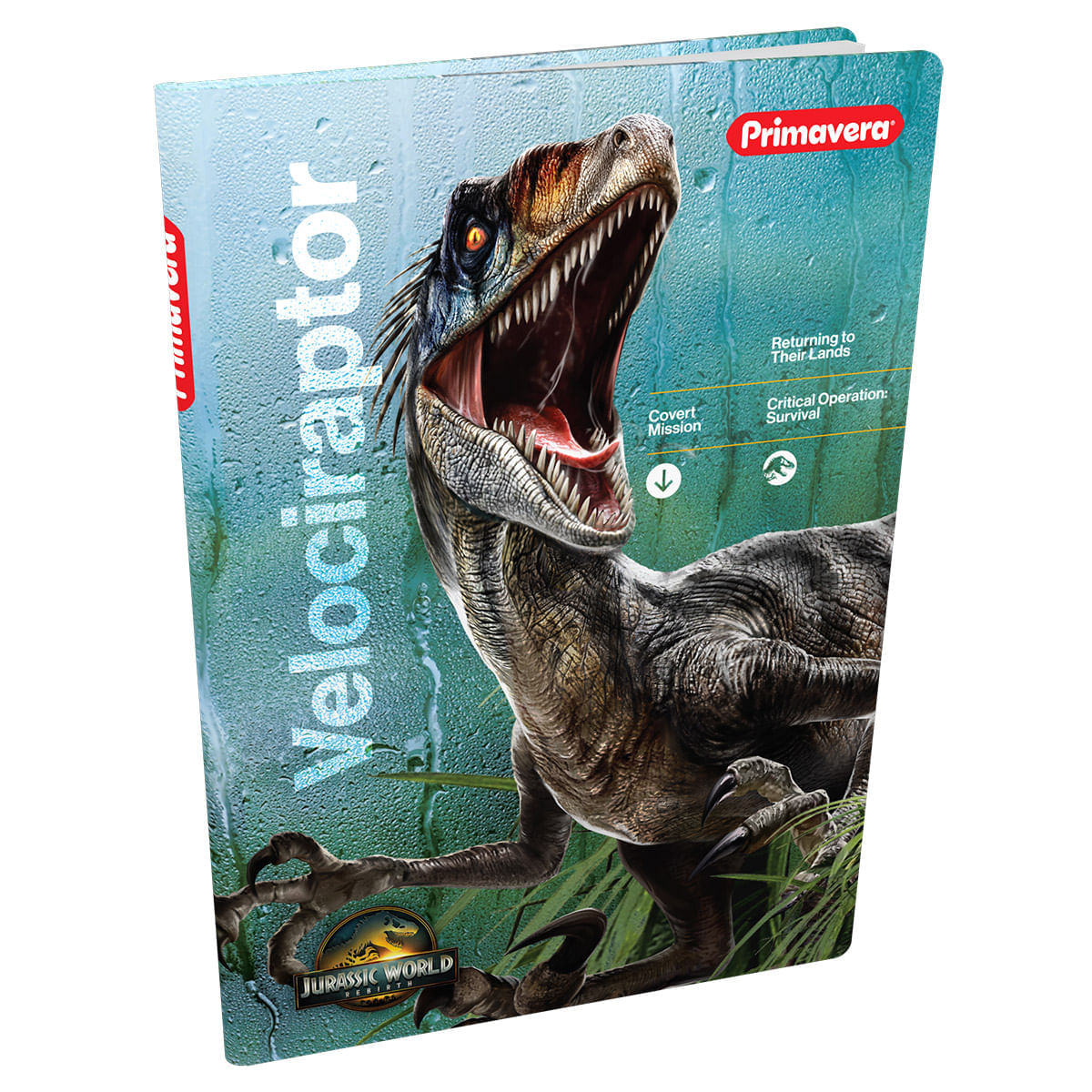 Cuaderno Cosido Pasta Dura Jurassic World Rebirth Velociraptor img #1