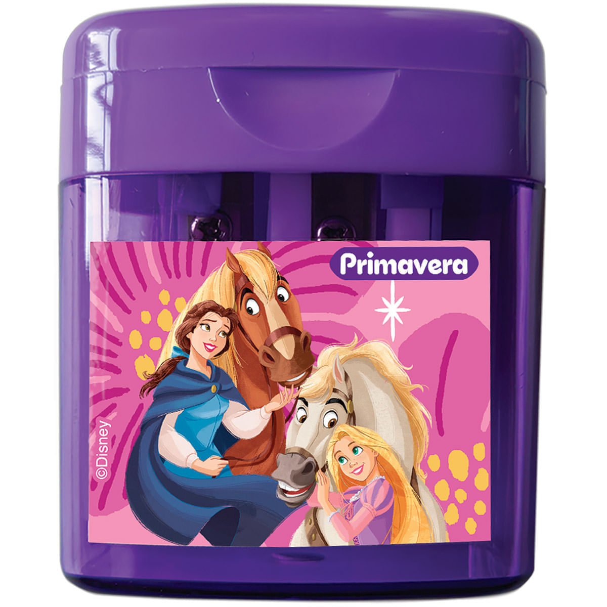 Sacapuntas  Princesas Bella, Rapunzel, Moana X 2 img #3