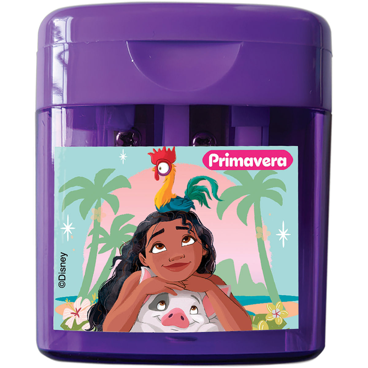 Sacapuntas  Princesas Bella, Rapunzel, Moana X 2 img #1