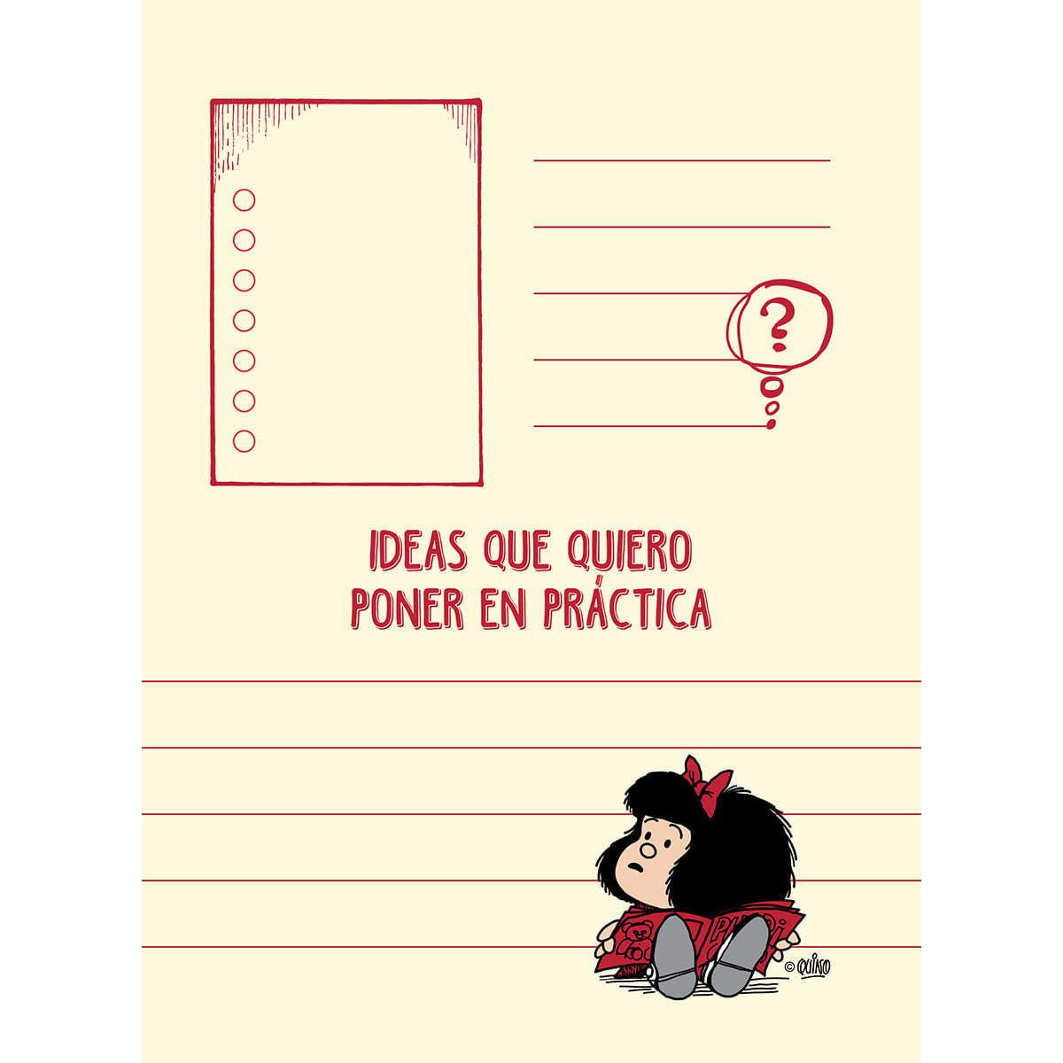 Planeador  Mafalda Negro y Rojo img #5