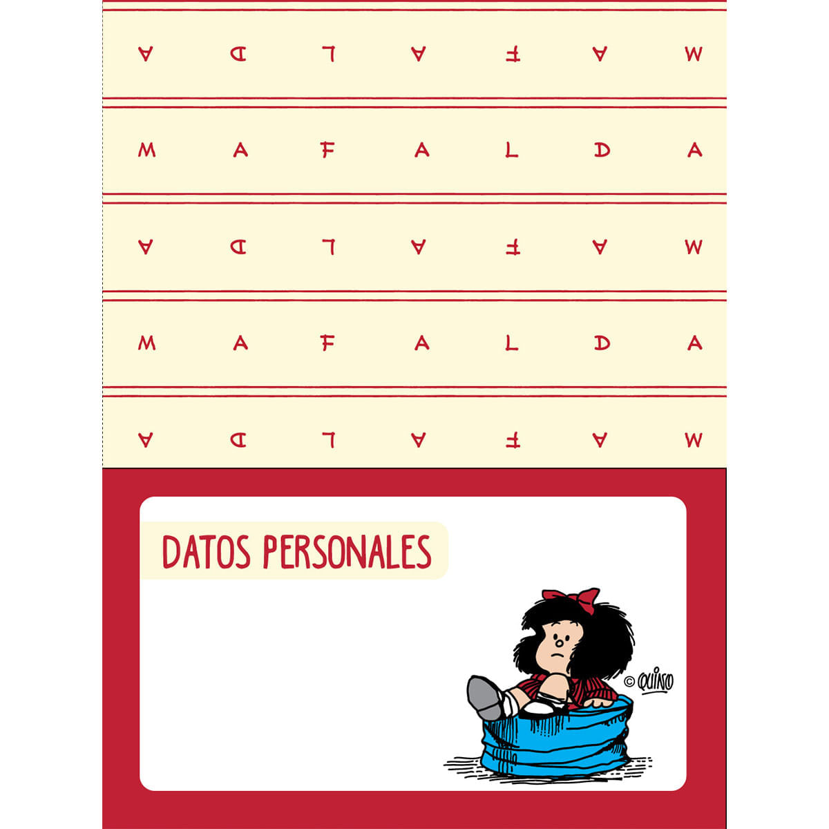 Planeador  Mafalda Negro y Rojo img #8