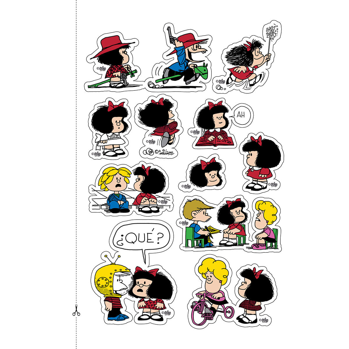 Planeador  Mafalda Negro y Rojo img #9