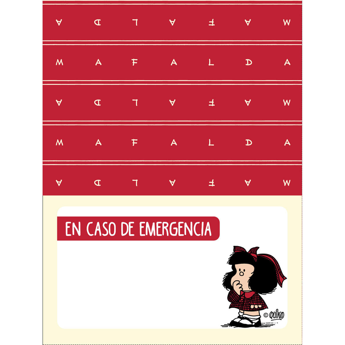 Planeador  Mafalda Negro y Rojo img #7