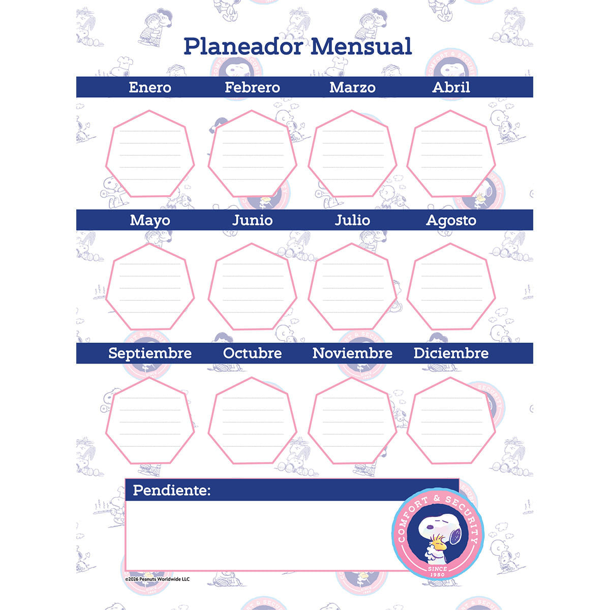 Cuaderno Argollado Grande Multimaterias Snoopy Morning Rituals img #6