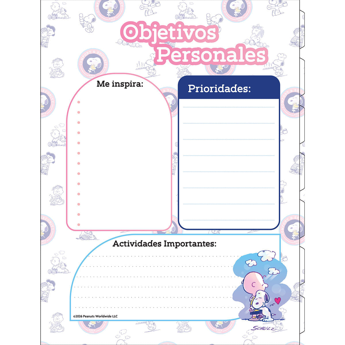Cuaderno Argollado Grande Multimaterias Snoopy Morning Rituals img #8