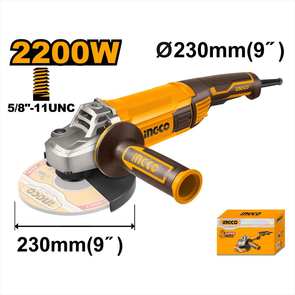 Pulidora Angular 110V 2200W Ingco Uag220018 img #2