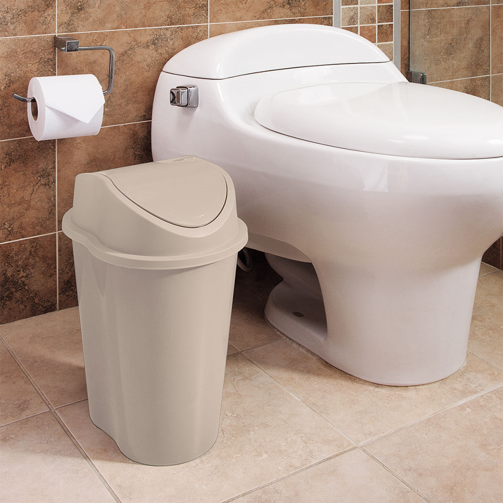 Papelera Style Tapa Vaiven 10 Litros img #1