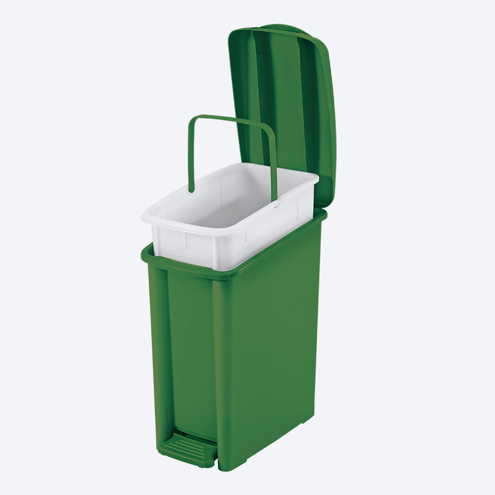 Basurero Pedal Delgado 10 Litros img #2