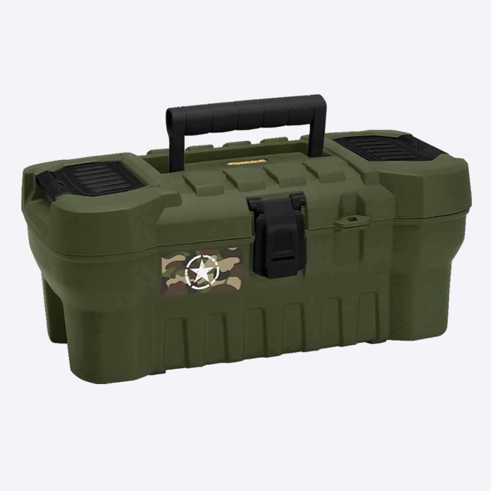 Caja Herramientas 16" Army Cerradura Plástica img #3