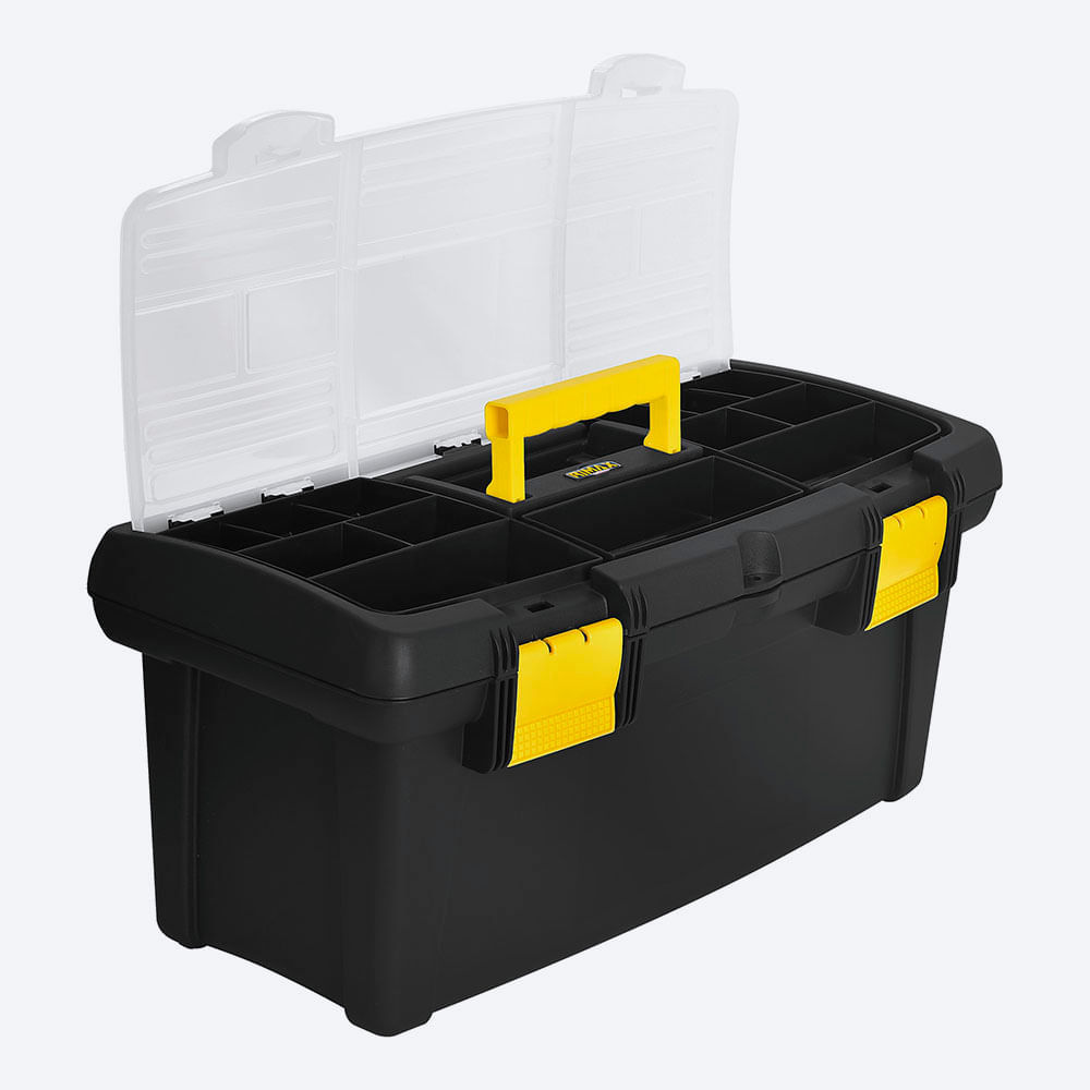 Caja Herramientas 22" con Tapa Organizadora Cerradura Plástica img #5