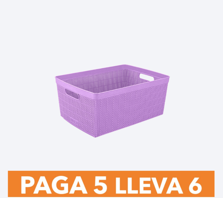 Canasta Fique 30 Litros Paga 5 Lleva 6 img #1