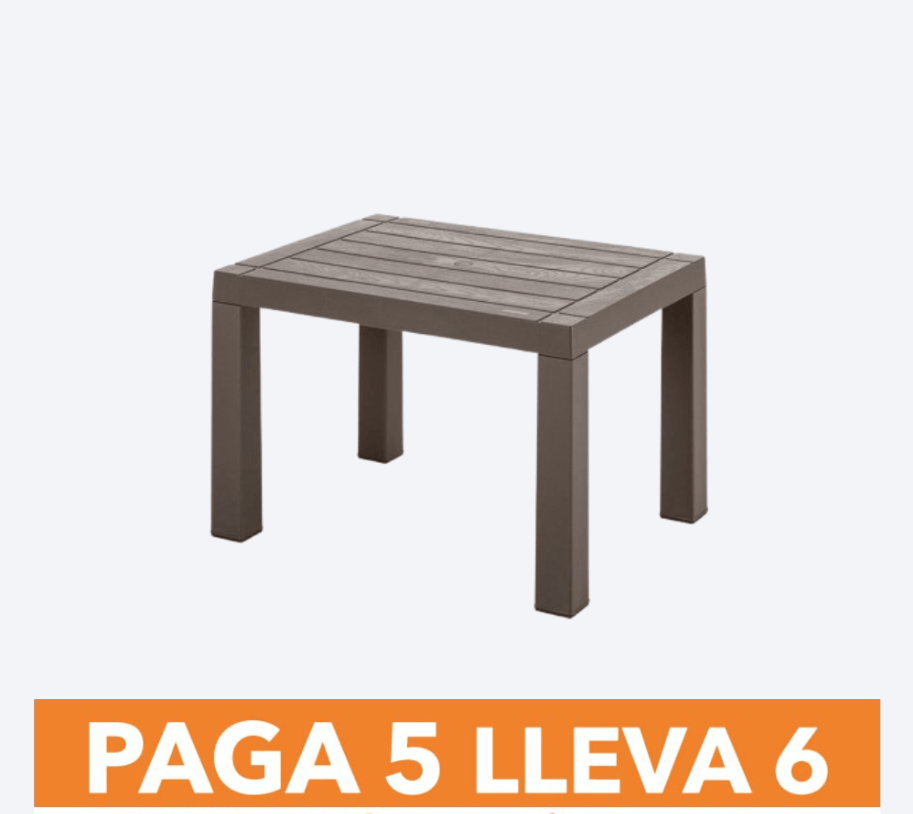 Mesa de Centro Rectangular Barú Paga 5 Lleva 6 img #1