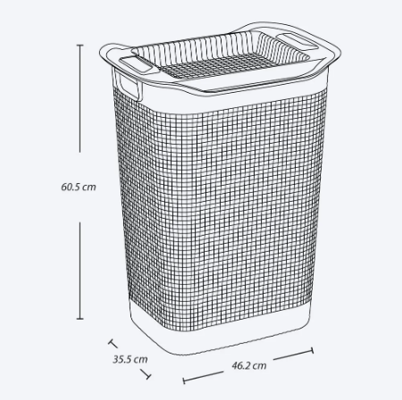 Combo Organizador Zona de Ropas, 1 Cesta Linum tejido premium, 1 Caja organizadora img #5