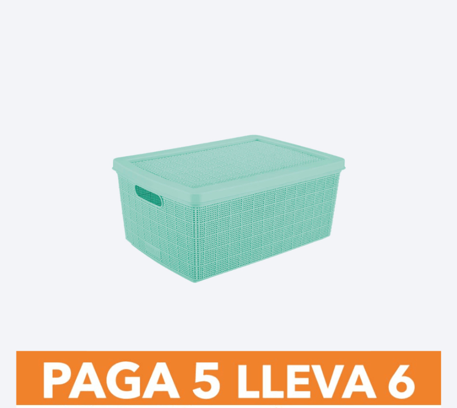 Canasta Fique 13.5 Litros Paga 5 Lleva 6 img #1