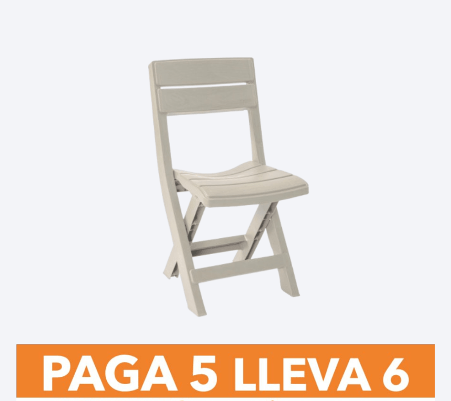 Silla Plegable Barú Paga 5 Lleva 6 img #1