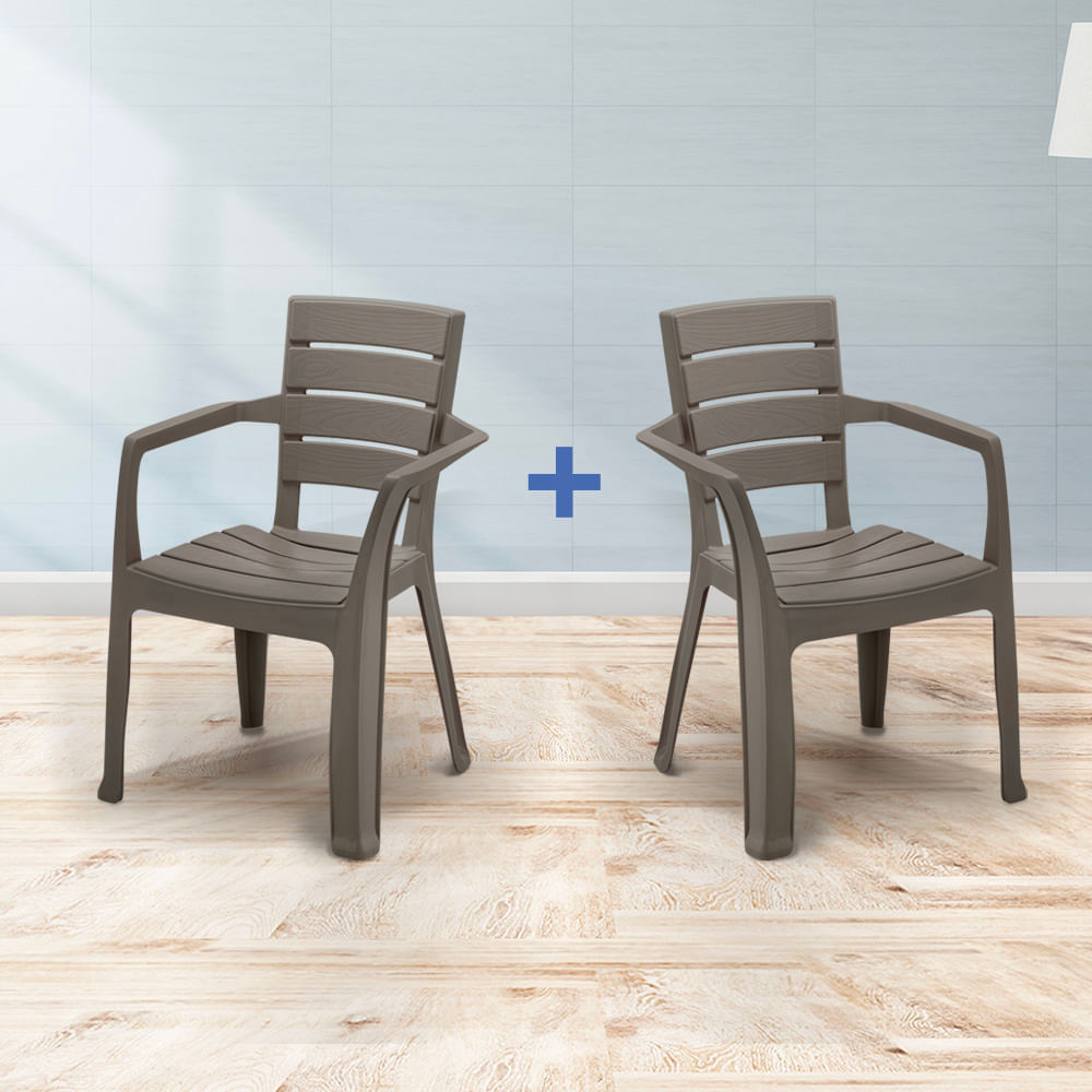 Silla Barú Con Brazos X 2 Und img #1