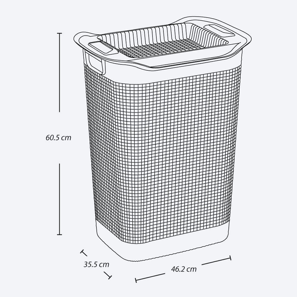 Combo Organizador Zona de Ropas, 1 Cesta Linum tejido premium, 1 Caja organizadora img #6