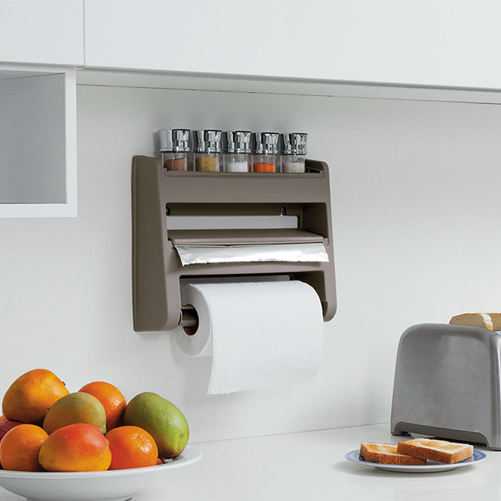Combo cocina,1 Portarollo triple,1 Canasta móvil rectangular img #3