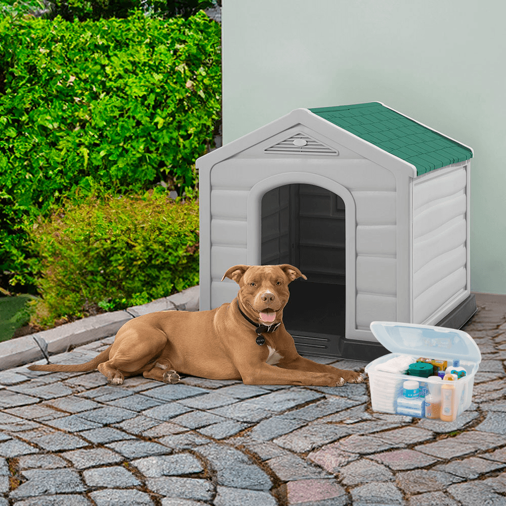 Combo Mascota, 1 Casa Razas Medianas y Grandes, 1 Caja Multiusos 12 Litros img #1