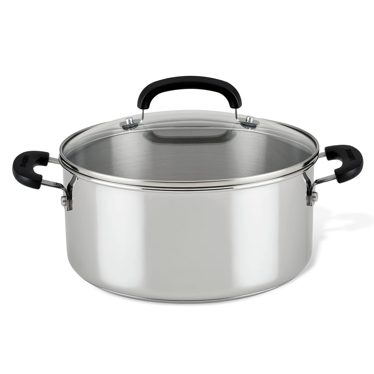Olla 24cm, acero inoxidable con tapa de vidrio templado. Farberware img #1