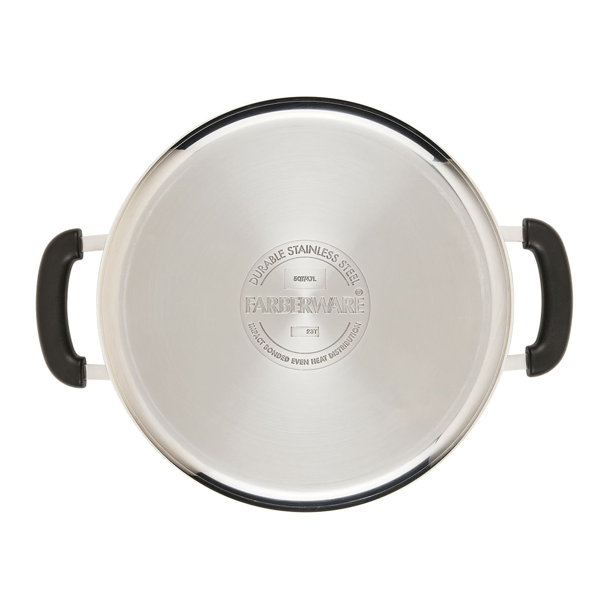 Olla 24cm, acero inoxidable con tapa de vidrio templado. Farberware img #3
