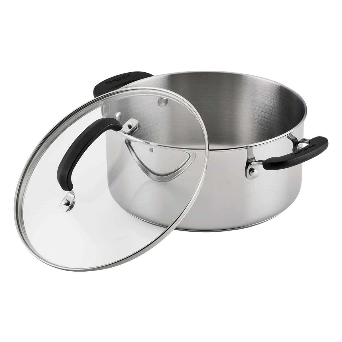 Olla 24cm, acero inoxidable con tapa de vidrio templado. Farberware img #4