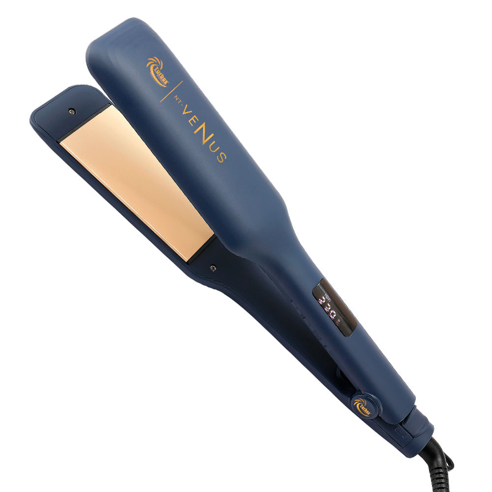 Plancha Profesional Turbox 450°F Placas Turmalina NT-VENUS Azul img #1