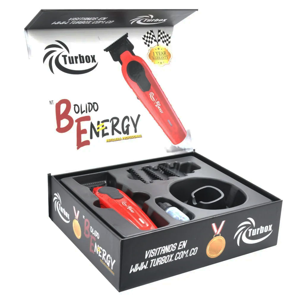Patillera Profesional Turbox 8000 RPM NT-BOLIDO ENERGY Roja img #5