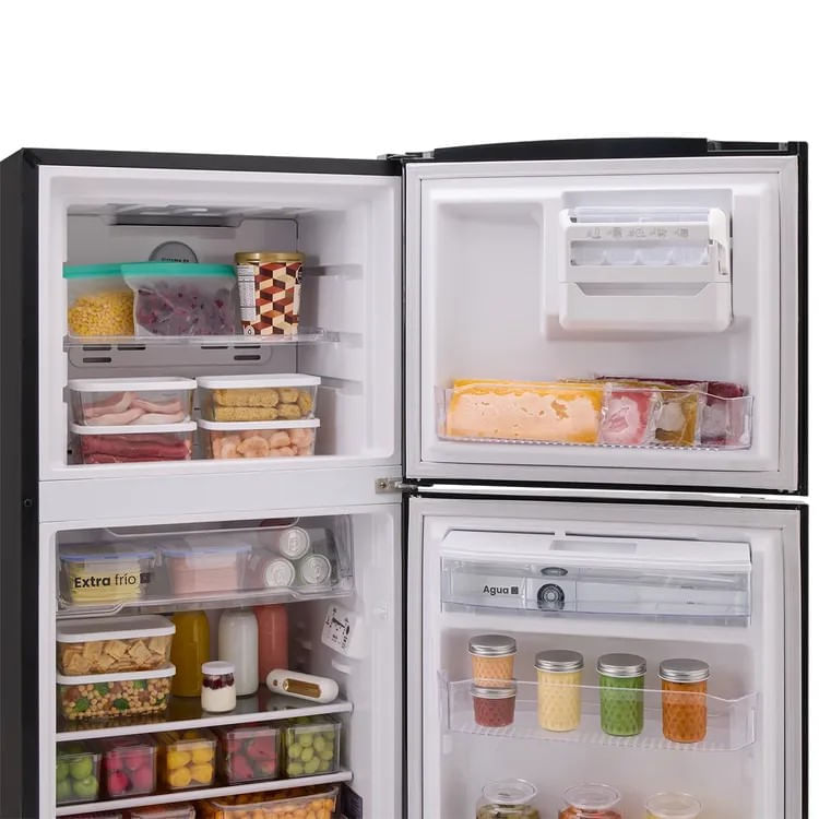 Nevera Haceb No Frost Congelador Superior 243 Litros Manija Externa Inverter N243 Negro Cósmico img #8