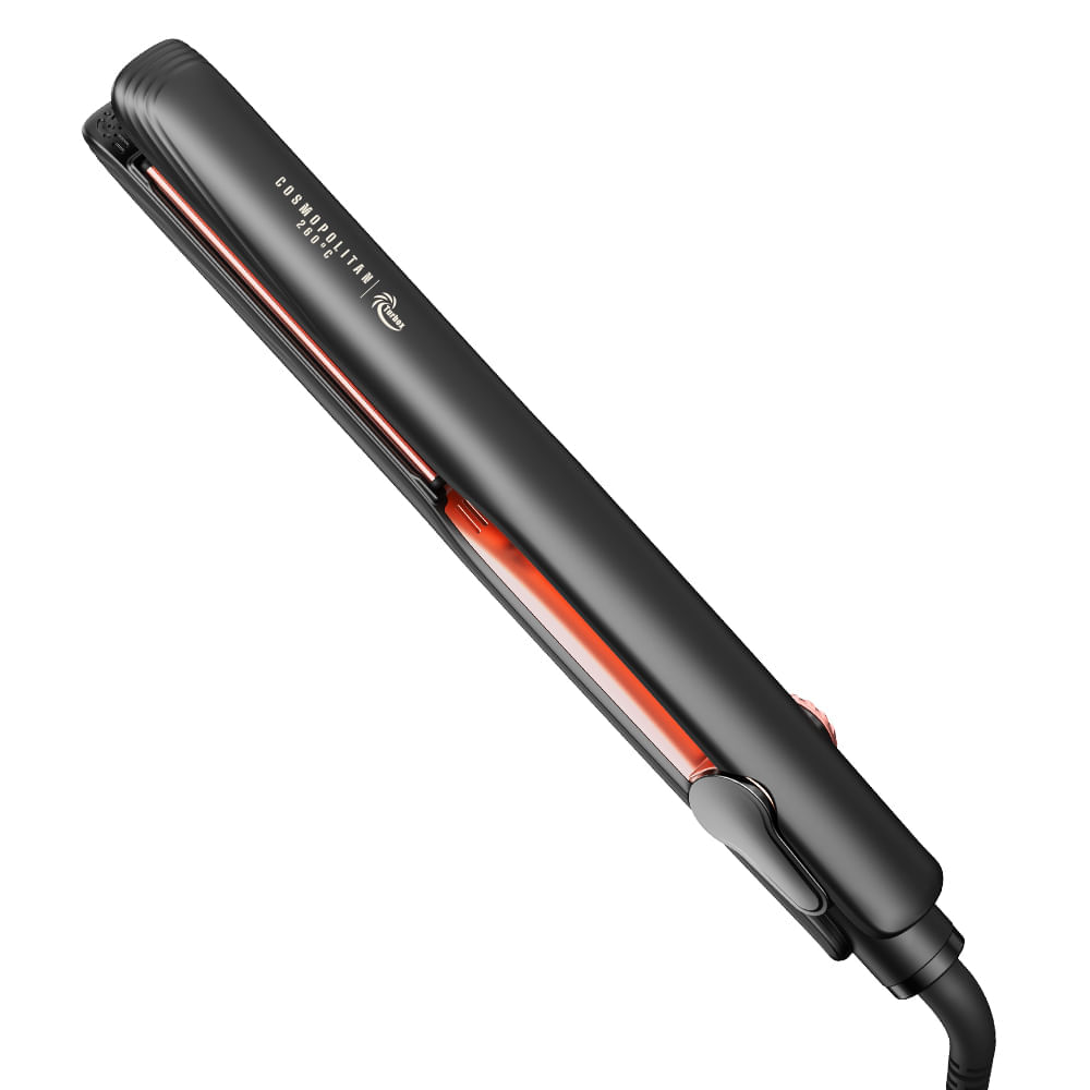 Plancha Profesional Turbox 260°C Placas en Turmalina NT-COSMOPOLITAN Negra Mate img #4