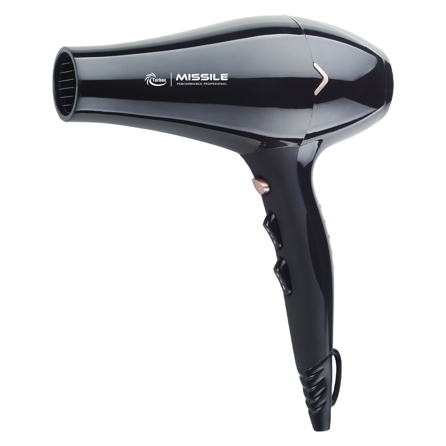 Secador Profesional Turbox 3900W 2 Velocidades 3 Temperaturas NT-MISSILE Negro img #1