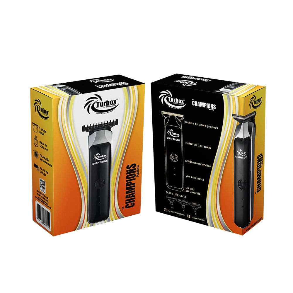 Patillera Profesional Turbox 8000 RPM Cuchilla T en Acero Japones NT-CHAMPIONS Negro img #5