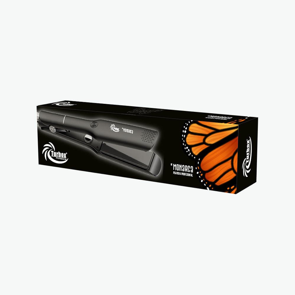 Plancha Profesional Turbox 250°C Placas en Turmalina NT-MONARCA Negra Mate img #5